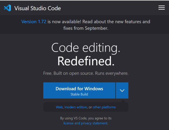 Accueil Visual Studio Code